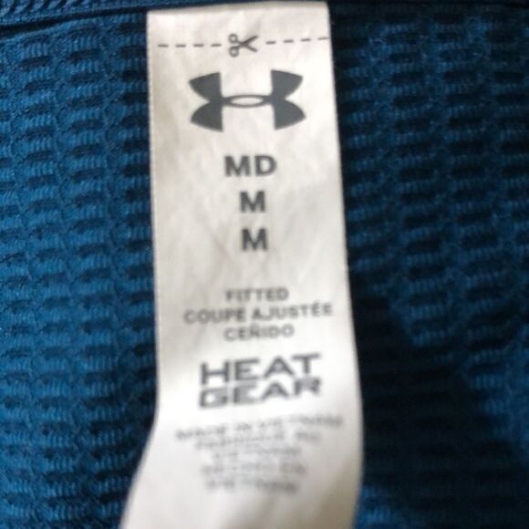 Under Armour Open Back Heat Gear Geometric Print Top Size Medium - Picture 8 of 8